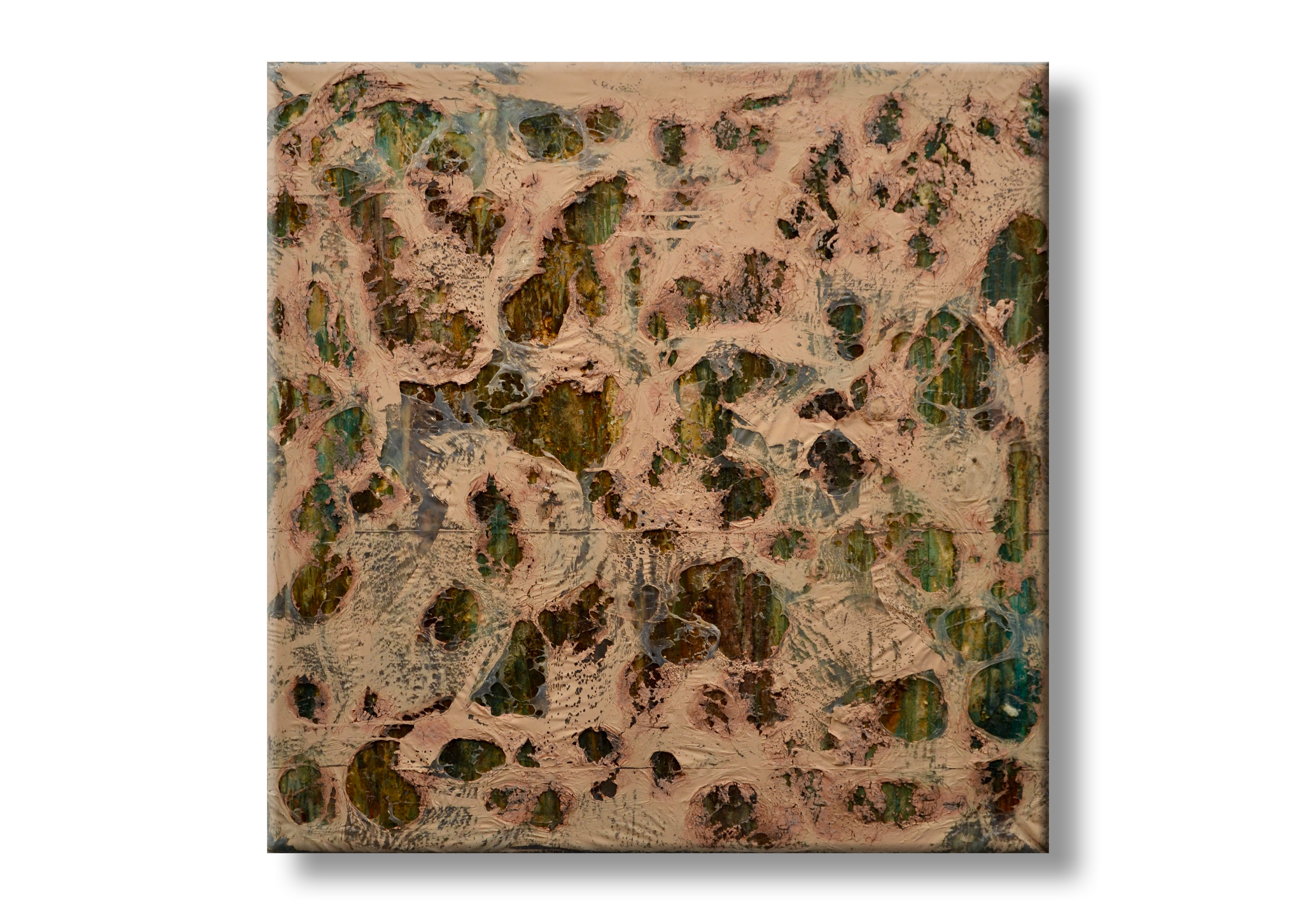 “RLP” – Mixed Media on Canvas, 50″x50″, 2023