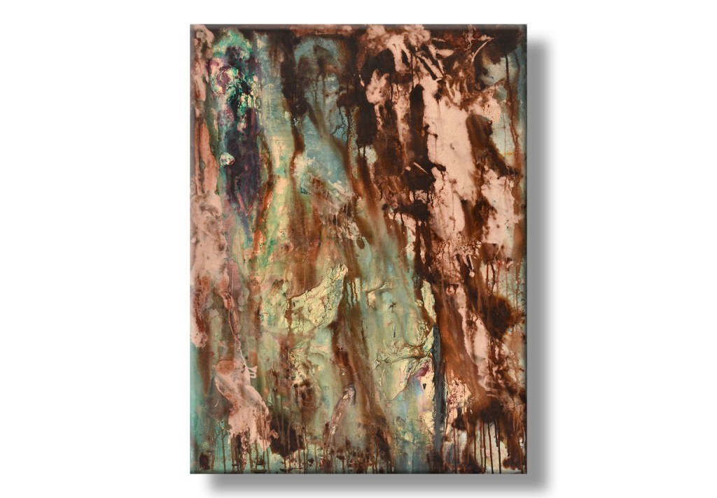 “IHTP” – Mixed Media on Canvas, 40″x30″, 2023/2024